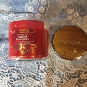 Frosted cranberry bbw candle